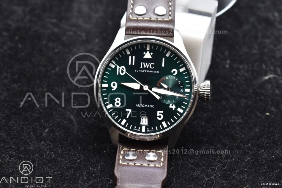 Brown IW500901 on Big Edition Real Strap A Pilot Best HighQuality ZF 524 Leather 0331